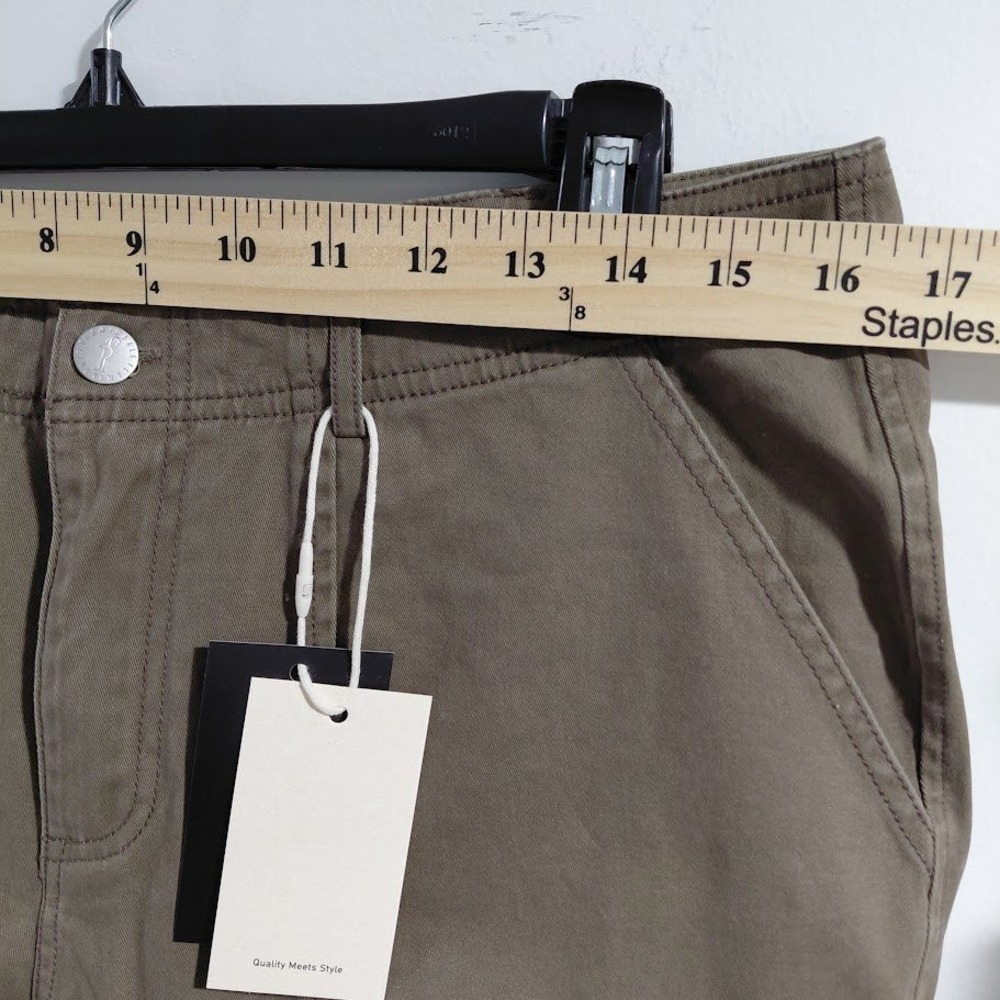 Flamingals Women Light Brown High Waisted Utility Tapered Pants Size L - Picture 7 of 10